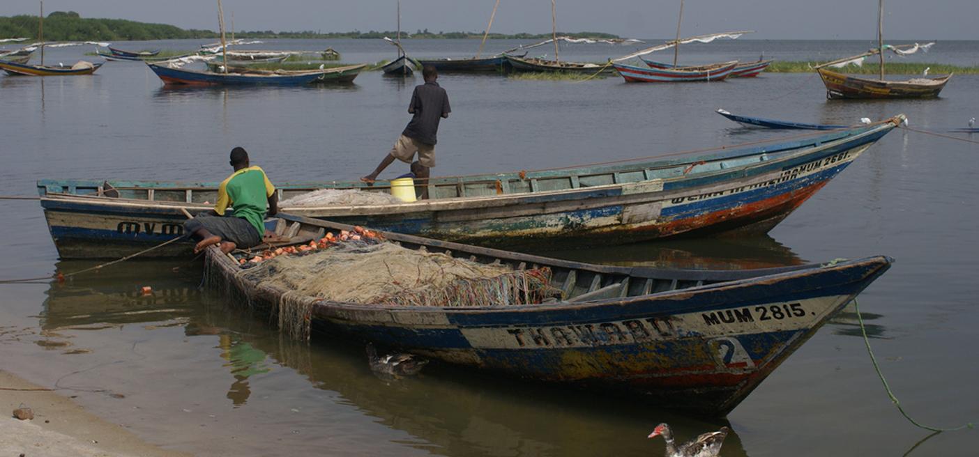 Fisherman in Lake Victoria