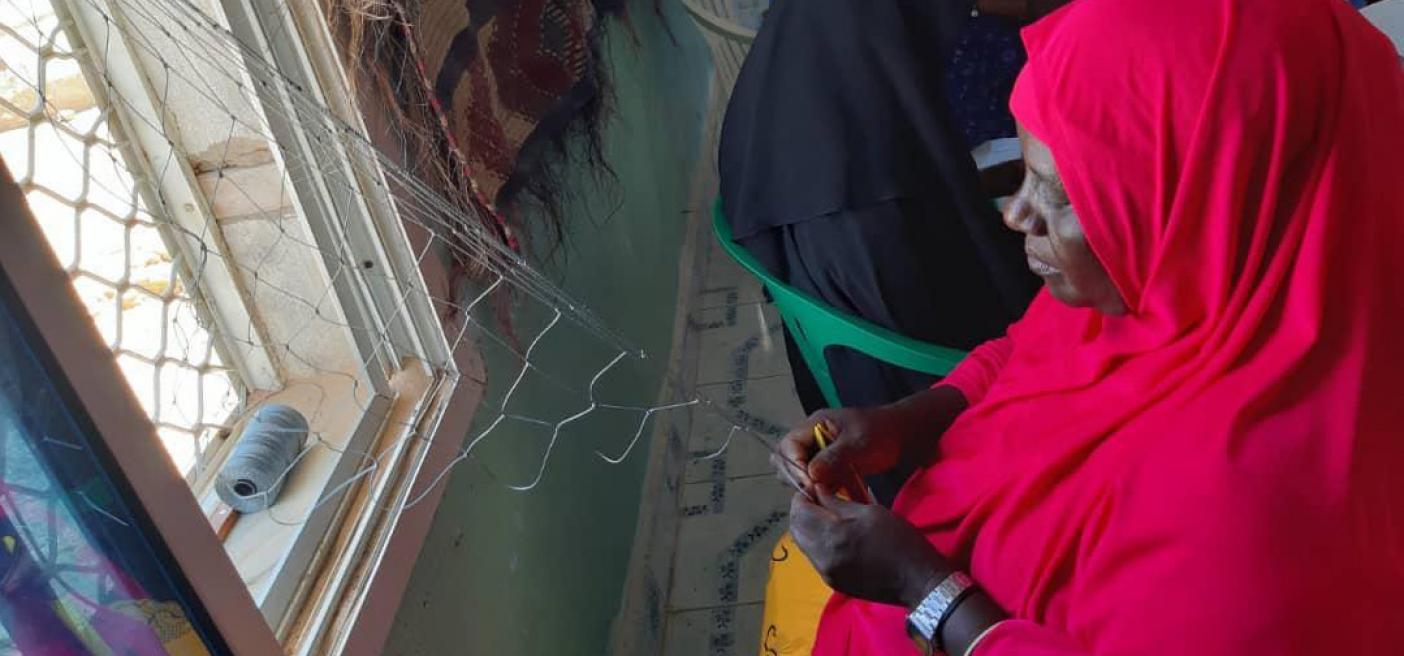 mending nets Somalia